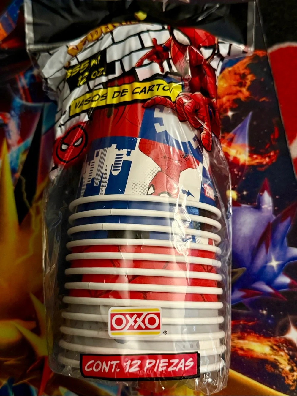 Spiderman oxxo cups